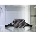 Grained Black Calfskin and Dior Oblique Jacquard C1911 HV06405Cw85