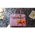 Hermes Birkin 30CM tote bags litchi leather H30 light purple HV10957hi67