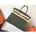 Hermes Birkin 35CM Tote Bag Original Togo Leather BK35 green HV00520DS71