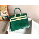 Hermes Birkin Bag Original Leather crocodile HBK35 green HV06767ER88