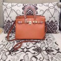 Hermes Birkin H25 litchi grain orange HV01794lu18