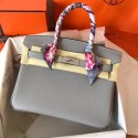 Hermes Birkin Tote Bag Original Togo Leather BK35 grey HV02327qB82