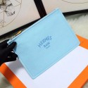 Hermes Cosmetic Bag H3700 Sky Blue HV11353Gh26