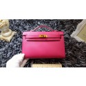 Hermes Kelly 22cm mini tote bag calf leather K011 rose HV04389Lp50