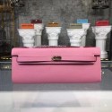 Hermes Kelly Clutch Epsom calfskin H0588 pink HV02400NP24