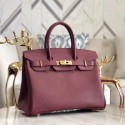 Hermes original Epsom Leather HB35O Burgundy&gold Metal HV00067fo19