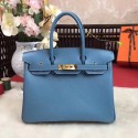 Hermes original Epsom Leather HB35O sky blue&gold Metal HV00904lk46