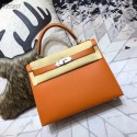 Hermes original Kelly Epsom Leather KL32 orange HV00927ER88