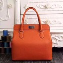 Hermes original leather toolbox handbag 3069 orange HV07955uT54