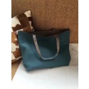 Hermes Shopping Bag Totes Clemence H036 blue&grey HV07108Kf26