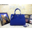 High Imitation 2015 Prada new model litchi grain 2579 brilliant blue HV03921bg96