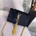 High Quality Imitation Yves Saint Laurent Monogramme Cross-body Shoulder Bag velvet 2826 black HV03995Vu82