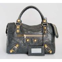 High Quality Replica Balenciaga Giant City Gold Studs Bag Silver Grey 084332B HV01608aR54