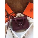 High Quality Replica Hermes Original Halzan mini bag H069523 bordeaux HV10368aR54