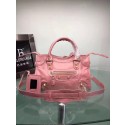 Hot Balenciaga The City Handbag Calf leather 084333 pink HV09860Nm85