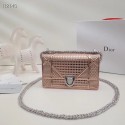 Hot Dior DIORAMA leather Chain bag S0328 light gold HV00928io40