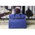 Hot Hermes Birkin H35 new model lizards blue gold(silver) HV07818io40