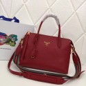 Imitation AAA Prada Calf leather bag 1BA157 Burgundy HV08732kf15