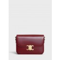 Imitation CELINE MEDIUM TRIOMPHE BAG IN SHINY CALFSKIN CL87363 LIGHT BURGUNDY HV00163Fo38