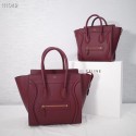 Imitation CELINE MICRO LUGGAGE HANDBAG IN LAMINATED LAMBSKIN 167793-21 HV01451SU58