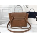 Imitation Celine mini Belt Bag Suede Leather A98310 brown HV05564KV93