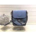 Imitation Chloe Faye original suede leather Backpack C4756 blue HV10203lH78