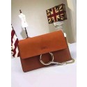 Imitation Chloe Faye Shoulder Bag Suede Leather 9201 Brown HV07292uq94