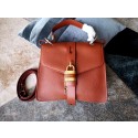 Imitation Chloe Original Buckskin Leather Lock Bag 3S088 Brown HV05786SU58