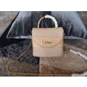 Imitation Chloe Small Aby Lock Chain Bag in Embossed Lizard Effect on Calfskin & Goatskin 3S035 Apricot HV00523ye39