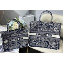 Imitation DIOR BOOK TOTE Blue Toile de Jouy Reverse Embroidery M1286ZR HV07894SU34