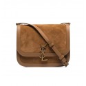 Imitation Fashion Yves Saint Laurent IN SUEDE AND SMOOTH LEATHER Y535025E brown HV11213kd19