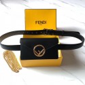 Imitation Fendi BELT BAG leather belt bag 8BM005 black HV03642uq94