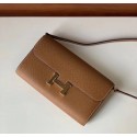 Imitation Hermes Constance to go mini Bag H4088 brown HV03517RC38