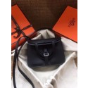 Imitation Hermes Original Halzan mini bag H069523 black HV04932Tm92