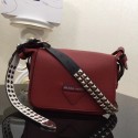 Imitation High Quality Prada Concept calf leather bag 1BD123 Wine HV08522Bo39