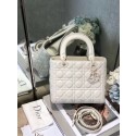 Imitation LADY DIOR ULTRA-MATTE MEDIUM BAG M0565IL white HV03009KV93