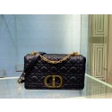 Imitation MEDIUM DIOR CARO BAG Soft Cannage Calfskin M9242 black HV00158ye39