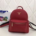 Imitation Prada Calf leather backpack 2819 red HV05819Za30