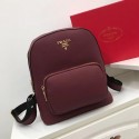 Imitation Prada Calf leather knapsack 2825 fuchsia HV04444EY79