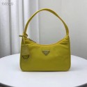 Imitation Prada Nylon tote bag 1NE515 yellow HV09424zn33