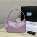 Imitation Prada Re-Edition 2000 nylon mini-bag 1NE515 Lavender HV07024KV93