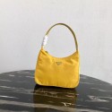 Imitation Prada Re-Edition nylon Tote bag MV519 yellow HV08009Za30