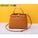 Imitation Top 2015 Fendi new model original sheepskin 520885 light coffee HV06571tr16