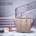 Imitation Top CELINE MICRO LUGGAGE HANDBAG IN LAMINATED LAMBSKIN 167793-12 HV05111tr16