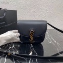 Imitation Yves Saint Laurent Calfskin Leather Shoulder Bag 619740 Black HV06376Dl40