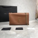 Imitation Yves Saint Laurent Double Skin Use Original Leather Shoulder Bag Y553804 Brown HV11142Xr29