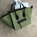 Knockoff 2015 Celine new model canvas 9901-5 green&black HV06237cS18