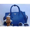 Knockoff 2015 Prada tote bag 2278 Blue HV02179Lg61