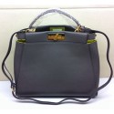 Knockoff AAAAA 2015 Fendi new model original leather 2311 dark gray HV00688Jc39