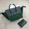 Knockoff Best Celine 2015 early spring new handbag 98314 dark green HV03160sm35